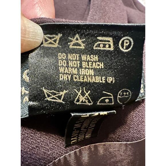 ESCADA by MARGARETHA LEY 100% Wool Eggplant Pencil Skirt - Picture 7 of 7